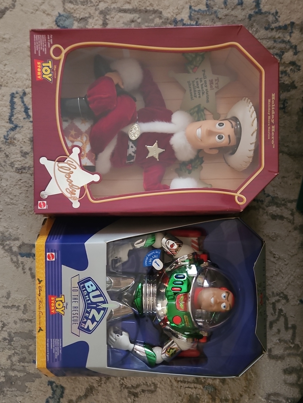1998 Holiday ..rare..Woody And Buzz Holiday. NIB